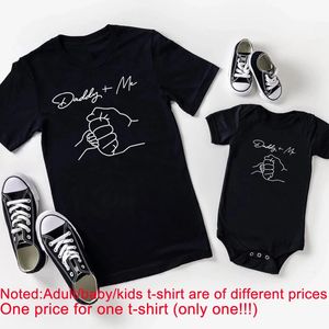 Aile Eşleşen Kıyafetler Daddy ve Ben Hipster Komik Tshirts Baba Kızı Oğlu Çocuk Giyim Bebek Babalar Günü Hediyeleri 240226