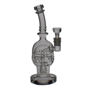 SAML 8,8-дюймовое стекло высотой 8,8 дюйма SOL EGG FAB Бонг Кальяны Seed Of Life Dab Rig Recycler Водопроводная труба Размер внутреннего соединения 14,4 мм PG3001 (FC-EGG V2)