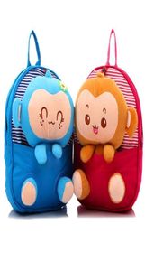 Новые корейские детские рюкзаки с изображением маленькой обезьянки, детские аксессуары, милые детские сумки для детского сада, милый рюкзак, холст для мальчиков и девочек 8455767