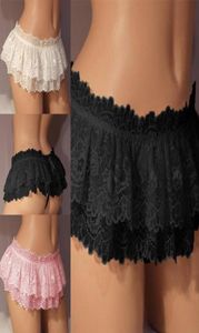 Kadın Panties Sissy Dantel Kılavuzu Erkekler fırfırlı tanga mini etek elbise kostümü külot eşcinsel erkek seksi iç çamaşırları1859550