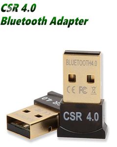 Адаптер Bluetooth USB CSR 40 Dongle Приемник Беспроводная передача для телефона Ноутбук Планшетный ПК Компьютер Win10 7 Доступ к локальной сети с коммутируемым доступом for1644615