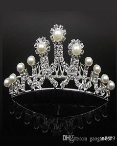 Muhteşem Rhinestone Crystal Düğün Taç Başlıkları Parti Balo Düğün Taçları Band Prenses Gelin Tiaras Saç Aksesuarları F6936796