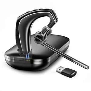 V5.1, kablosuz kulaklık bilgisayarı 500mAh şarj çantası, sürüş ve ofis için gürültü engelleme mikrofonlu kulaklık. (USB-A Bluetooth adaptörü dahil)