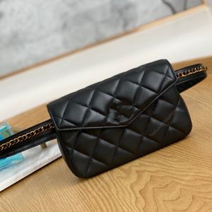 Üst yüksek kaliteli fanny paketleri tasarımcı bel çantası lüks anahtarlık cüzdan tasarımcı kemer çantası anahtar zincir cüzdan tutucu 18cm kara koyun koyun mini çanta hediye kutusu ambalaj
