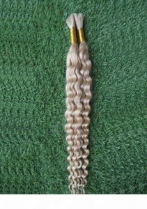 100 г 60 платиновая блондинка бразильская Джерри Керл наращивание человеческих волос без утка 1 шт. 1026 дюймов человеческие волосы оптом 25 см 65 см 4745148