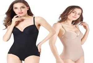 Emagrecimento roupa interior shapewear shapers bodysuit estômago cinto corpo com copos push up bunda levantador respirável virilha aberta lingerie z1216778454