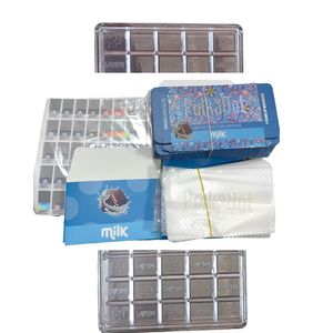 Упаковочные коробки для молочного шоколада с грибами в горошек, полный набор наклеек для упаковки в форму, упаковка для молочного шоколада