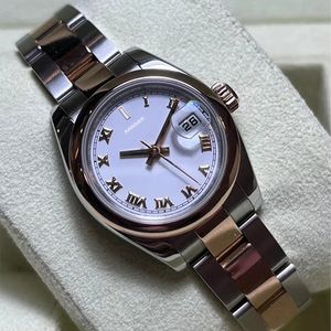 Бренд Aaa Качество Orologio 28 мм 31 мм Женские изысканные белые римские цифровые часы с маленьким циферблатом из нержавеющей стали, золотые и сирские часы, сапфировые водонепроницаемые