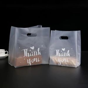50 PCS Teşekkürler Plastik Şeker Hediye Çantaları Alışveriş Düğün Sarma Çevre Dostu Çikolata Dragees Tatlı 240228