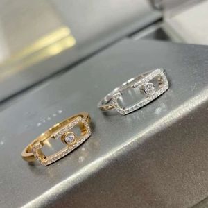Jewlery Messis Designer Messikas Nişan Yüzüğü Kadın Mücevherleri için Klasik Hareket Koleksiyonu Tam Elmas Yüzük Kart Yüzüğü İlham Yüzüğü