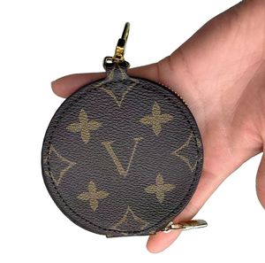 Anahtar cüzdanlar Yuvarlak Para Çantası Aksesuar Tasarımcı Moda Kadınlar Anahtar Çanta Kart Tutucu Fermuar Para Çanta Mektubu Tasarım Markası Cüzdan Cüzdan Çantası