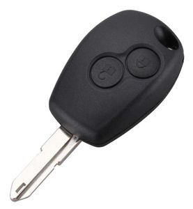 Garantili 100 2 düğme yedek araba anahtarı kasa, Renault Duster Logan Fluence Clio 8260017 için kesilmemiş bıçağı kapsar