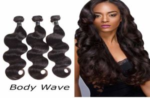 Бразильские пучки волос с объемной волной 34 шт. 100 наращивание человеческих волос Remy Hair Weave Bundles Extensions Straight 50gpcs Wet And Wa1935591