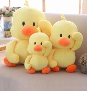 30cm40cm rahatlatıcı doldurulmuş hayvanlar peluş bebek ins küçük sarı ördek fabrikası arkadaşı uyku peluş bebek oyuncakları yenilik çocuklar oyuncaklar7645174