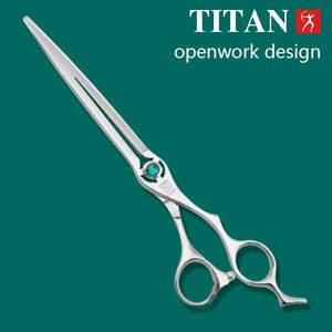 TITAN 7,5 polegadas profissional aliciamento tesoura ferramentas para animais de estimação máquina de corte de cães pet aliciamento Tesoura240227