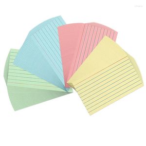 Hediye sargısı 300 sayfa renkli dizin kartları 3x5inch Yönetilmiş çizgili nota Renk Flaşını incelemek için flaş dayanıklı liste