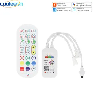 WS2811 WS2812B için Denetleyiciler Tuya Wifi Piksel Denetleyicisi WS2812B Adreslenebilir LED Strip Renk Işık Wi-Fi Akıllı Dimmer Alexa Google Assistant