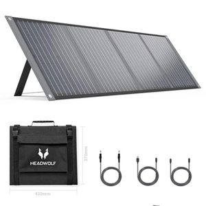 Esnek Güneş Panelleri 1pc Headwolf S100 100 Watt 18V Portatif Panel Güç İstasyonu Damla Teslimat Yenilenebilir Enerji Ürünleri OTC6J