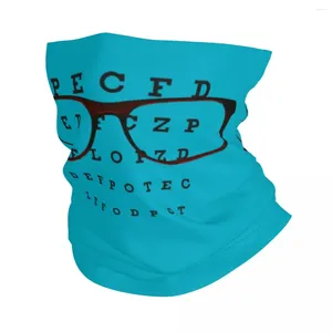 Банданы Забавные очки с проверочной таблицей для глаз Бандана Шея Гетры Ветрозащитный шарф для лица Крышка для оптика Оптометрист Головные уборы Трубка Балаклава