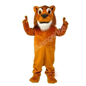 2024 Halloween simpatico leone simpatico costume della mascotte di alta qualità personalizza il cartone animato peluche dente personaggio a tema anime formato adulto carnevale di Natale in maschera