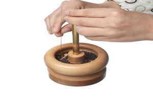 Dikiş kavramları araçları 1 set manuel ahşap boncuk spinner ip tohumu boncukları hızlı bir şekilde ahşap el sanatları yükleyici dayanıklı taşınabilir takılar maki1476777
