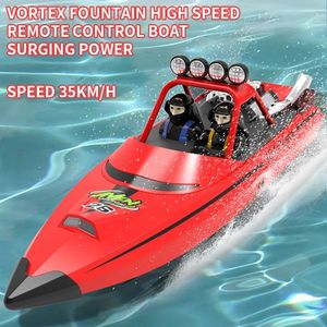 TY725 RC Tekne Turbojet Pompası Yüksek Hızlı Uzaktan Kumanda Jet Teknesi Düşük pil alarmı Fonksiyon Yetişkin Çocuk Oyuncakları Hediye 240307