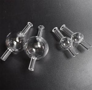 22mm 40mm OD Quartz Bubble karbonhidrat kapak Çift Tüp Kuvars Termal Banger Tırnak Kubbesi Balo Karbonhidrat Kapağı Vs Renkli Cam Zz