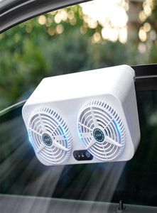 Araba Ventilator 2 Fan Egzoz Fanı Evrensel Araba Radyatörü USB Araç Pencere Ön Cam Soğutma Fan Hava Arıcılar Sokak 7472792