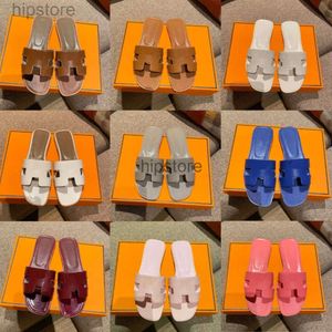 Kadın Marka Oran Sandalet Tasarımcı Terlik Düz Flip Flops Timsah Deri Slide Bayanlar Plaj Sandal Yaz Boş Zaman Tasarımı