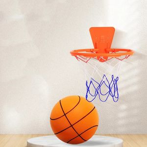 182124cm Çocuklar Sessiz Sessiz Basketbol Sıkılabilir Sessiz Basketbol Kapalı Sessiz Top Köpük Basketbol Bulo Bounce Balo 240229