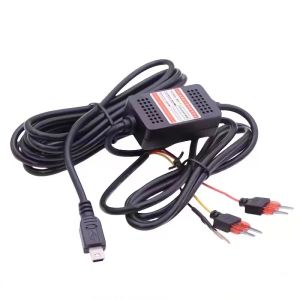 3.5m 12V-36V ila 5V 2.5A Mini Mikro USB Araç Kamera Şarj Cihazı Adaptörü Cam Sabit Tel DVR Hardwire