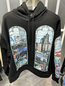 War Men's Hoodie - Vintage Hip Hop Büyük Boy Krover, Moda Sokak Giyim, Günlük Kapüşonlu Sweatshirt