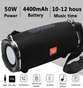 50W Kablosuz Bluetooth Hoparlör Açık Mekan Taşınabilir Subwoofer Colum 3D Stereo Ses Çubuğu 4000mAh Pil Müzik 48 Saat FM AUX TF 206342116