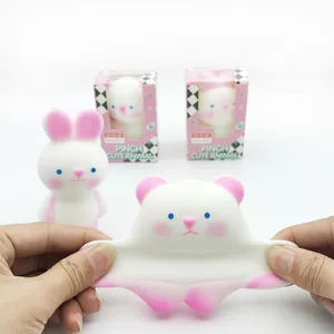Squishy Cherry Blossom Rabbit Bear Stress Squeeze Balls für Kinder Squishy Fun Dough Ball Sensory Fidget Toys Stress Relief Toy