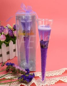FEIS Фиолетовый бокал для коктейля Свадебные сувениры и подарки на день рождения Ароматические свечи Воск Домашний декор Бездымная креативная свеча Valentine04641260