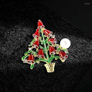 Broşlar Noel Şekeri Kadınlar Unisex Emaye Rhinestone Yıl Tatlı Gündelik Parti Broş Pin Hediyeler