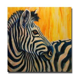 Zebra pittura a olio per la decorazione del soggiorno dipinto a mano olio su tela pittura decorazioni per la casa immagini a parete senza cornice228m