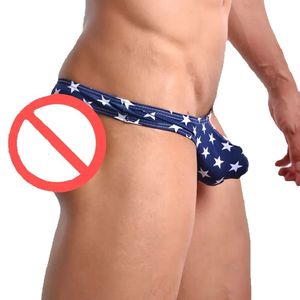 Pamuk Amerikan Seksi B Underpants bayrak adam klasik mini brifs iç çamaşırı eşcinsel çıkıntı geliştirici torba külot erkekler kısa bel underpan gg riefs ulge rief
