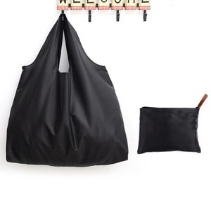 Чистый цвет эко сумка-тоут с принтом женская складная переработка продуктов для хранения мода женский супермаркет покупатель 240304