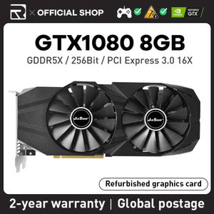Jieshuo GeForce GTX 1080 8GB Oyun Grafik Kartı GDDR5X 256BIT PCI-E 3.0 NVIDIA GTX1080 8G PC Masaüstü Video Ofisi Kas RVN CFX
