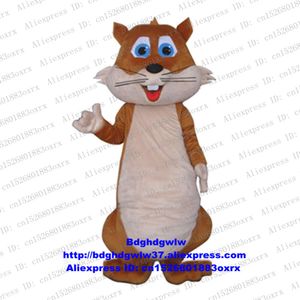 Trajes de mascote esquilo marrom Chipmuck Chippy Eutamias mascote traje personagem de desenho animado celebração anual festa de ano novo zx964