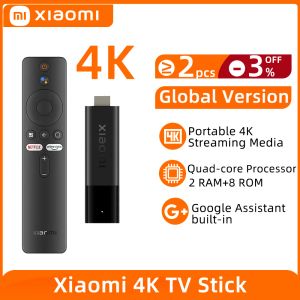 Stick Global Version Xiaomi 4K TV Stick Quad Core 2GB RAM 8GB ROM Bluetooth 5.0 WiFi Andriod TV Stick Google Assistant