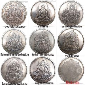 Çin Coin 8pcs Fengshui Buddha İyi şanslar Coin Craft maskot292k