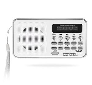 Портативный мини-FM-радиодинамик HiFi-карта Цифровой стерео Мультимедиа MP3-плеер Громкоговоритель Кемпинг Hiki Sport T 205 BA315h7977043
