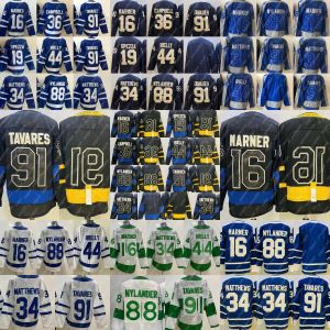 Custom Men Women Youth Toronto Maple''Leafs''Alternate Reversible Black Hockey Jersey Auston Matthews John Tavares Mitchell Marner William Nylander Morgan R