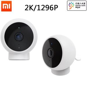 Kontrol Xiaomi Akıllı Kamera 2K 1296P 1080P HD WiFi Night Vision Webcam Video IP Kamera Bebek Güvenlik Monitörü MI HOME MIJIA APP ile Çalışma