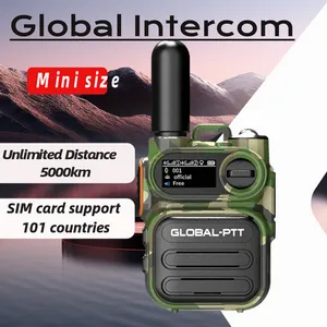 Global Public Network 4G WACKIE-TALKIE Handheld İki Yönlü Mini Walkie-Talkie Flashlight Sınırsız 5000 Km mesafeli