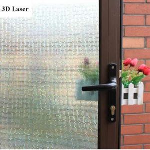 3D Statik Tutulma Yüksek Kaliteli Dekoratif Vitray Pencere Film Gizlilik Cam Etiketler 60cm x 100cm282Z