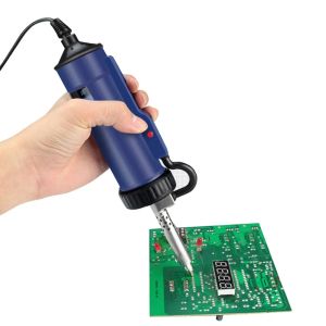 Zaagmachines 30W Otomatik Elektrikli Kalay Emme Cihazı 110V 220V Elektrikli Desoldering Tabanca Pompası Vakum Lehim Suckers Anakart Onarım Aletleri