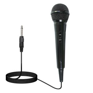 3.5mm 6.5mm Kablolu Dinamik Mikrofon Profesyonel Mike Mikrofone Mikrofon Sing KTV Mikser Karaoke Mikrofon Sistemi PA Güç Amplifikatör Hoparlör